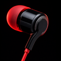 Earphone In-Ear Berkabel Stereo JL 3.5mm Bergaya dengan Mikrofon, Tahan Air IPX-6 untuk Olahraga dan iPhone
