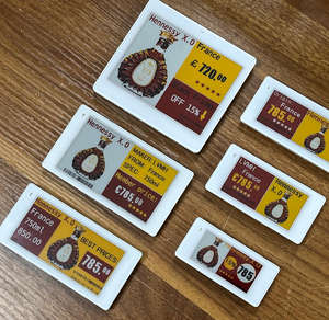 Kit d'étiquettes de prix numériques multi-tailles 2.4G ESL, étiquettes électroniques d'étagère, affichage E-Ink E-Paper, système EAS pour supermarchés et centres commerciaux - Product Image 1