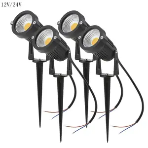 홍수 조절 산책로 12V 24V 지상 토치 초원 led 정원 스포트 라이트 스파이크 정원 라이트