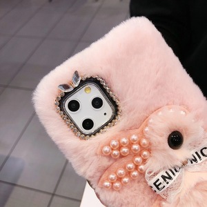Modyle-coque de téléphone en peluche à motif de lapin, étui d'hiver pour iphone 13 pro max, pour <span class=keywords><strong>Samsung</strong></span> Galaxy <span class=keywords><strong>Note</strong></span> 20 Ultra - Product Image 4