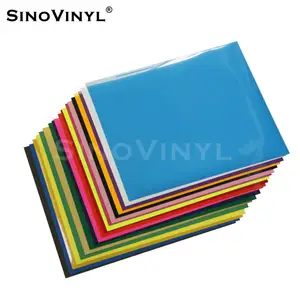 SINO VINYL Druckbares Flex-Transfer platten papier für Press maschinen Wärme übertragungs vinyl für Kleidung Selbst klebende PU-Hochfilm-Rohs
