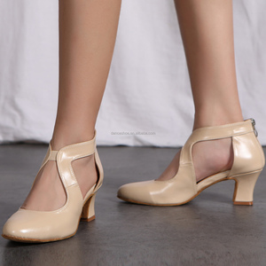 Chaussures <span class=keywords><strong>de</strong></span> <span class=keywords><strong>danse</strong></span> modernes pour femmes professionnelles pour adultes Chaussures <span class=keywords><strong>de</strong></span> <span class=keywords><strong>danse</strong></span> latine à talon moyen pour débutants Premier choix - Product Image 3