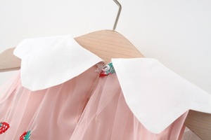 بيع بالجملة فستان اطفال سيدات زهرة الفتيات الكورية فساتين الاميرة الشيفون مع تصميم تطريز من الصين - Product Image 5