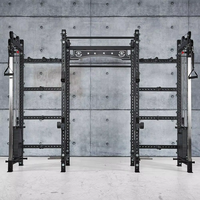 Venta al por mayor de equipos personalizados Pro Fitness Gym multifunción Squat Power Rack Smith Machine con pilas de peso