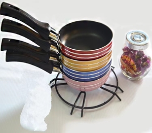 Batterie de cuisine Marmite à soupe et marmite en acier 12cm/14cm/16cm Mini poêle à frire Casserole en acier antiadhésive Couleur aléatoire pour batterie de cuisine - Product Image 4