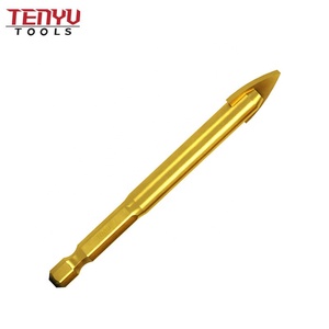 6 Chiếc Mũi Khoan Gạch Thủy Tinh Đầu Đơn Cacbua Thay Đổi Nhanh Chuôi Lục Giác Tráng Titan - Product Image 2