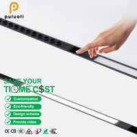 Système d'éclairage sur rail magnétique LED COB 36V encastré en aluminium moulé sous pression, éclairage de plafond intérieur minimaliste pour projets résidentiels et commerciaux