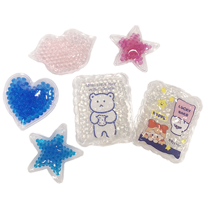 Pack de glace réutilisable OEM, léger, portable, mini, imprimé de dessins animés, en PVC, perles de gel, pour enfants, soulagement de <span class=keywords><strong>la</strong></span> douleur, réduction de <span class=keywords><strong>la</strong></span> fièvre - Product Image 1