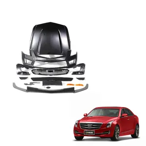 Langyu Modification Auto Body Parts Side Fender Engine Hood Front Bumper Assembly Bodykit For Cadillac ATS-V Body Kit 2013-2019