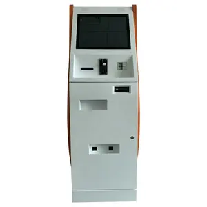 Tudo em um terminal de troca de dinheiro tela de toque auto serviço atm caixa de moedas recebedor pagamento kiosk