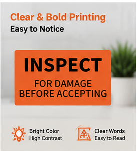 3x5 Inch Inspect For Damage Before Accepting Shipping <b>Labels</b> - Product Image 4