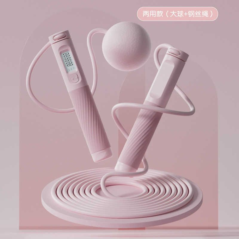 Rose à double usage [grosse boule de 6 cm, câble en acier 3M]