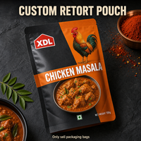 Sachet Doypack refermable personnalisé, recyclable, à haute barrière, avec fermeture zip, stérilisable, pour repas prêts à consommer, soupes, sauces, condiments et trempettes