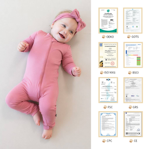 <span class=keywords><strong>Abbigliamento</strong></span> Boutique per Neonati 0-24 <span class=keywords><strong>Mesi</strong></span>, Tutina in Viscosa di Bambù, Set Tutina per Bambina con Cerniera a 2 Vie, Tutina per Neonati - Product Image 2