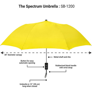 Parapluie publicitaire OEM promotionnel personnalisé en gros, parapluie moderne pour le vin avec impression de logo, tissu pongé 190T, parapluie cadeau d'affaires - Product Image 3