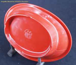 Assiette à dîner ovale longue en mélamine bicolore au design moderne Impression personnalisée écologique en gros Bon marché Soupe profonde en matière plastique - Product Image 6