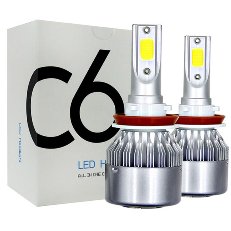 Автомобильные светодиодные лампы cob focos для автомобилей h4 Автомобильные светодиодные лампы H11