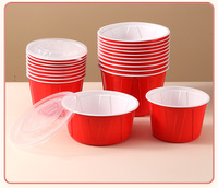 Bol en plastique PP jetable, boîte à lunch avec couvercle, gobelets en plastique personnalisés, 600 ml/800 ml/1000 ml, conteneur d'emballage pour la restauration rapide à emporter