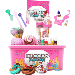 Kit de Slime MU 2025 para Fiestas Infantiles, 12 Colores, Unisex, para Niños de 8 a 13 Años, Tema de Pastel y Helado, Crea Slime de Nube de Mantequilla y Espuma - Product Image 1