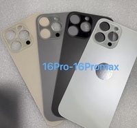 Coque arrière en verre à grande ouverture pour iPhone 16 Series – Remplacement de vitre arrière pour pièces d'iPhone et étuis de téléphone portable