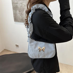 2025จับจีบกระเป๋าถือสะพายไหล่ข้างเดียวคุณภาพลำลองเก๋ไก๋สไตล์ใหม่ดีไซน์ผีเสื้อแฟชั่นอินเทรนด์ - Product Image 2