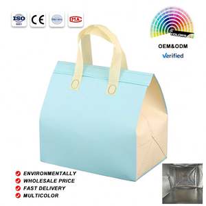 Bolsa Térmica Reutilizable de Aluminio No Tejido para Llevar Comida y Bebidas Frías o Calientes, Ideal para Café y Reparto a Domicilio - Product Image 1