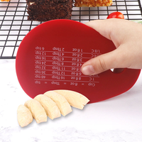 Grattoir de cuisine durable en silicone avec mesures, compatible lave-vaisselle, sûr pour les aliments, écologique, pour la pâte à pâtisserie