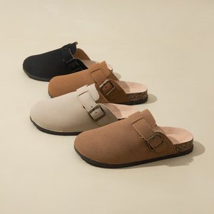 2026 New Arrival Women's Toe Covering <b>Half</b> Platform Comfortable Breathable <b>Slip</b>-on Casual Retro for Sandals for Autumn - Product Image 2