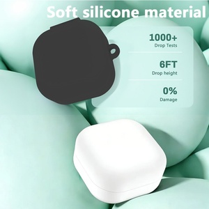 Nueva Funda Protectora de Silicona Suave Mate para Auriculares <span class=keywords><strong>Samsung</strong></span> Galaxy Buds4 Pro/Buds4, Antiarañazos, Antipolvo, con Gancho - Product Image 3