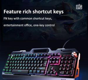 Clavier mécanique RGB de haute qualité Souris Casque Combo pour <span class=keywords><strong>PC</strong></span> de bureau Lumière arc-en-ciel LED - Product Image 4