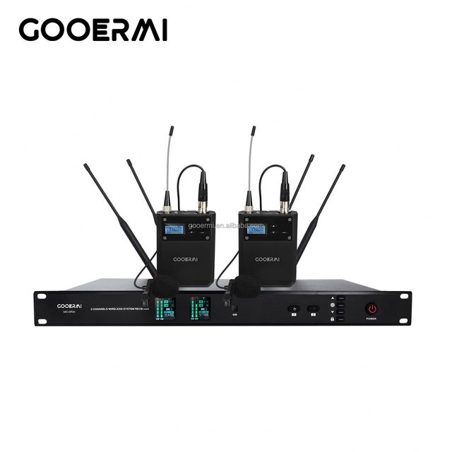 DP20 Dual-Channel UHF Wireless Microphone System with 2 Bodypack Transmitters, True Diversity Receiver for Performance
