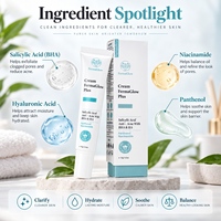 Crème Gel Réparatrice Apaisante Purifiante Anti-Acné et Anti-Imperfections à l'Acide Salicylique Fermenté, Niacinamide et Panthénol pour le Contrôle du Sébum et la Purification des Pores
