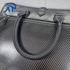 Porte-documents pour hommes légers de vente chaude porte-documents en fibre de carbone en cuir sergé souple personnalisé - Product Image 3