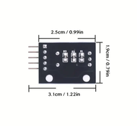Kit Potensiometer Merek Asli, Tombol Putar 360 Derajat, Modul Encoder KY-040, Sensor Brick, Saklar, Papan Pengembangan, Pin