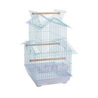 Vente directe usine – Cage à oiseaux décorative en métal importée, type villa, quatre couleurs, pour canaris et perroquets de taille moyenne, modèle A5004