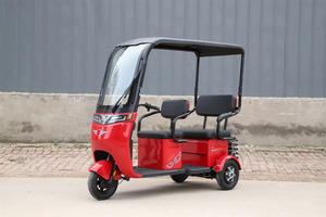 Triciclo Eléctrico de 48v 60v con Carrocería Abierta, Tres Asientos Ajustables para Uso Doméstico, Vehículo Pequeño de Pedales para Dos Personas - Product Image 5