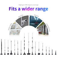 Antena Magnética de Alta Ganancia 9dBi para LTE 4G en Exteriores, con Conector SMA, RG58 LMR195 RG174, Polarización Vertical para IoT