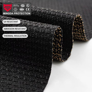Livello 3 resistente all'abrasione aramidica tessuto nero per guanti industriali ritardante di fiamma con parte chiave forza vigili del fuoco - Product Image 1