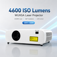 Projecteur laser WUXGA 4600 lumens ISO 1920x1200 pour salle de réunion d'affaires, salle de classe, éducation