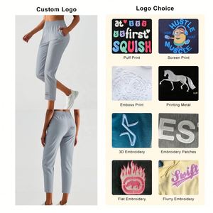 กางเกงลำลองผ้าเฟรนช์เทอร์รี่ใส่สบายสำหรับผู้ชายกางเกงวิ่งโลโก้100% ตามสั่ง - Product Image 6