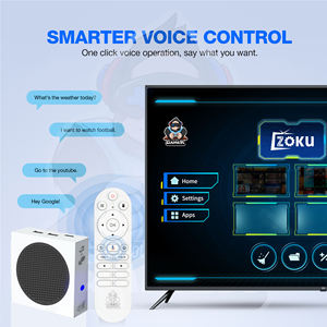 <span class=keywords><strong>Console</strong></span> de jeu Android ZOKU G8 8K HDR WiFi 6 BT 5.4 Double système Boîtier TV Télécommande vocale 128 Go Prise EU/US 2 manettes - Product Image 3