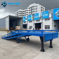 Ramp Pemuatan Kontainer Hidrolik Portabel Desain Kompak Anti-Selip/Dilapisi Bubuk 10T 10000mm