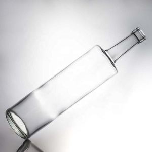 Botella de Cristal de Alta Calidad para Licor, Tequila o <span class=keywords><strong>Ron</strong></span>, Forma Redonda, 750 ml - Product Image 3