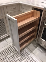 CBMMart 2025 Armoire de cuisine en bois massif haut de gamme personnalisée avec tiroir de cuisine coulissant