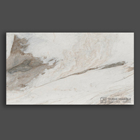 Dalle de marbre naturel de carrière chinoise, série Montagne Blanche Givrée, taille personnalisée moderne, épaisseur 20mm/30mm, surface polie, grande dalle