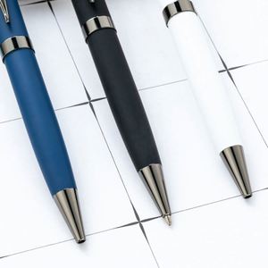 New Multi-Color Spray-Coated 1.0Mm Custom Logo Ballpoint Office Business Gift Twist-Action Promotional Conference Metal <b>Pen</b> - Product Image 3