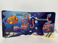 Livre d'images interactif avec sons, Océan, Qui est-ce ? Livre d'apprentissage précoce en papier et plastique résistant