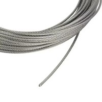 Câble Tianli AiSi à haute résistance à la traction MIL-DTL-83420 1/16" 3/8" 7x7 7x19 Galvanisé 304L/316L pour applications aéronautiques (pliage/soudage/découpe)