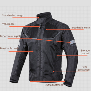 Giacca da uomo Oxford antivento da corsa per motociclismo in Mesh professionale traspirante abbigliamento da corsa per auto da corsa - Product Image 4