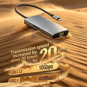 <strong>Buy</strong> Online USB 3.2 Gen 2 10Gbps Multi Card Reader for CFexpress Type a SD 4.0 MicroSD 4.0 Card Aluminum Alloy OTG Adapter - Product Image 3